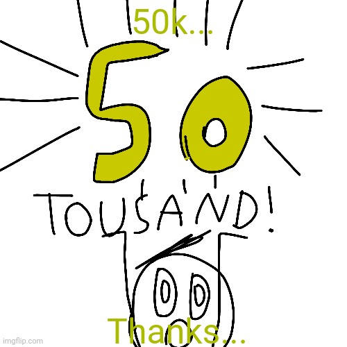 Thank you all so much...
(I need to tell you guys something...) | 50k... Thanks... | image tagged in 50 | made w/ Imgflip meme maker