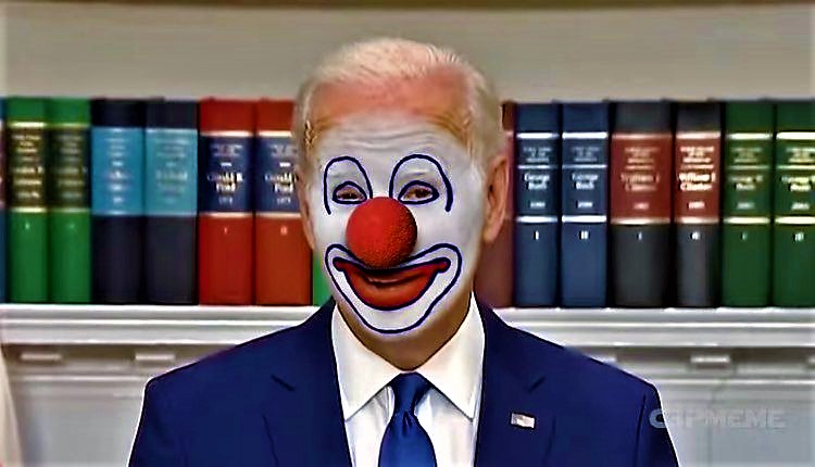 Biden the clown Blank Meme Template