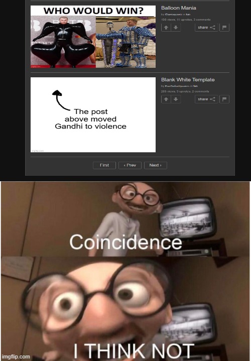 *creative title* | image tagged in coincidence i think not | made w/ Imgflip meme maker