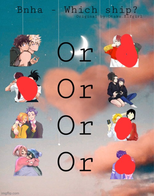 Bnha- Which ship? | image tagged in bnha- which ship | made w/ Imgflip meme maker