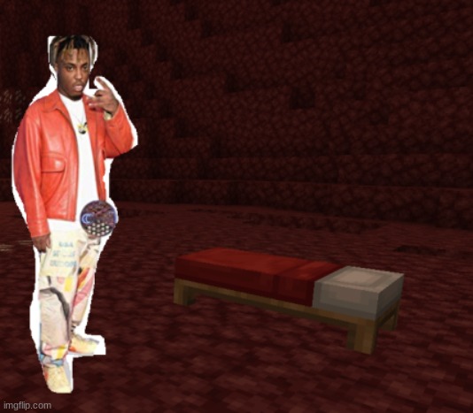 Juice Wrld in nether | image tagged in juice wrld in nether | made w/ Imgflip meme maker