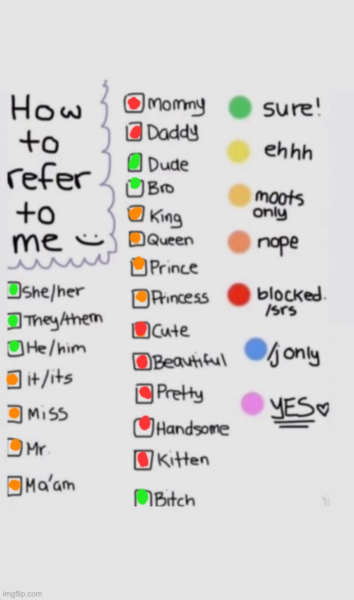 How To Refer To Me :) | image tagged in how to refer to me | made w/ Imgflip meme maker