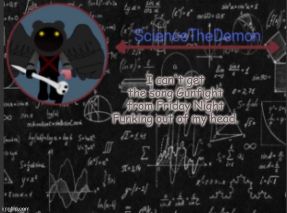 Look it up. | I can't get the song Gunfight from Friday Night Funking out of my head. | image tagged in science's template for scientists | made w/ Imgflip meme maker