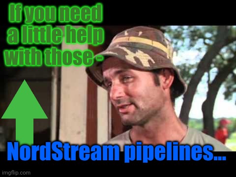 caddy shack | If you need a little help with those - NordStream pipelines... | image tagged in caddy shack | made w/ Imgflip meme maker