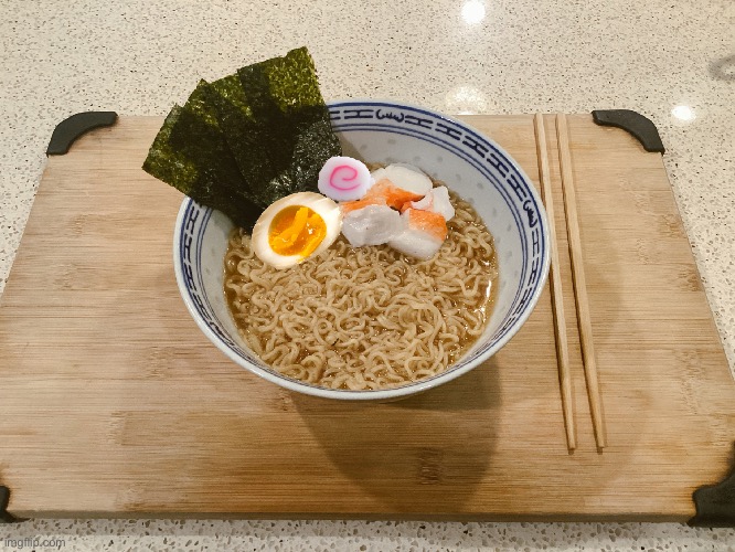 I made Ramen, even though I barely had any time to make it :D | image tagged in ramen,photos,food | made w/ Imgflip meme maker