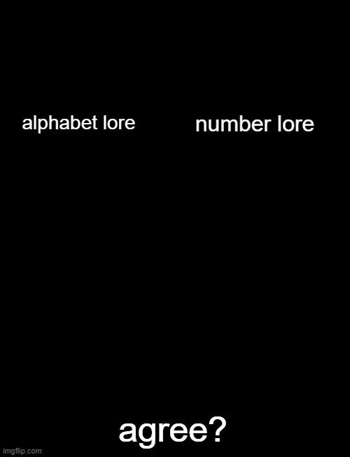 Trade Offer | alphabet lore; number lore; agree? | image tagged in trade offer | made w/ Imgflip meme maker
