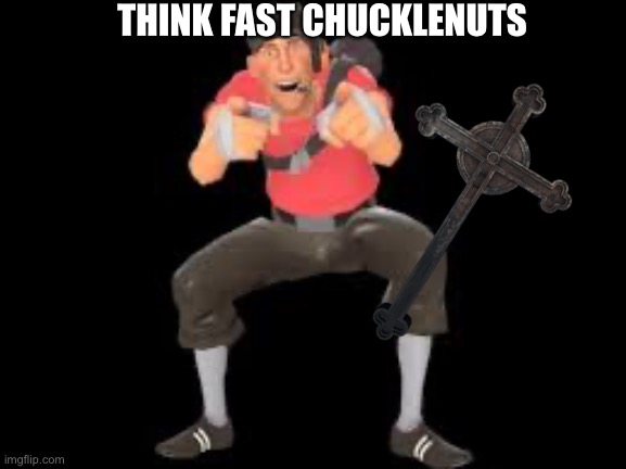 Pov you are dupe in the new doors update | THINK FAST CHUCKLENUTS | image tagged in think fast chucklenuts | made w/ Imgflip meme maker