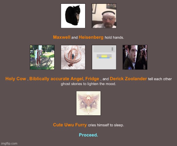 Cute furry Owo has his family hostage and they will die if he stops flurrying | made w/ Imgflip meme maker