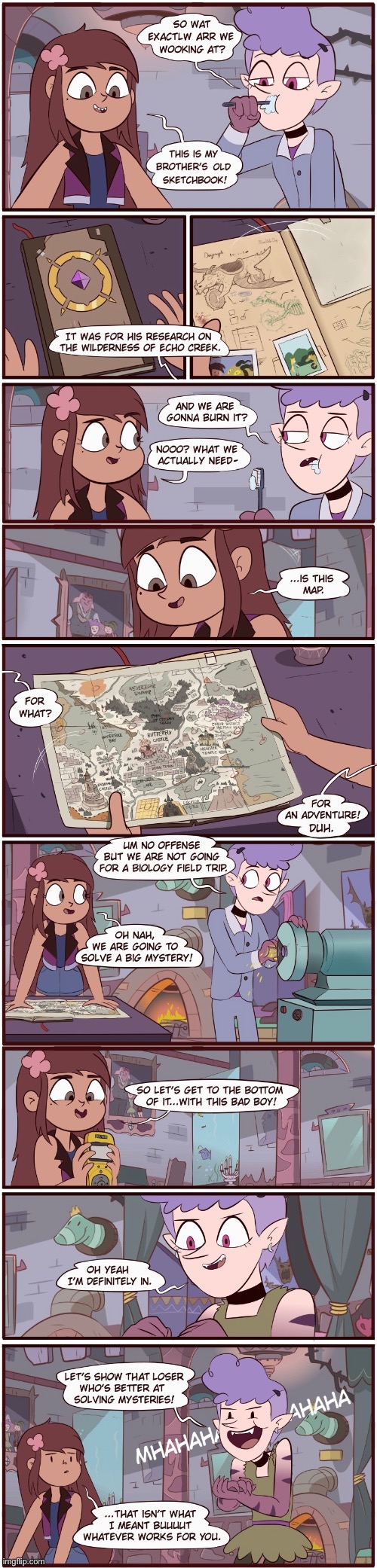 Echo Creek: A Tale of Two Butterflies: Chapter 2: The Half Way (Part 4) | image tagged in morningmark,svtfoe,comics/cartoons,star vs the forces of evil,comics,memes | made w/ Imgflip meme maker