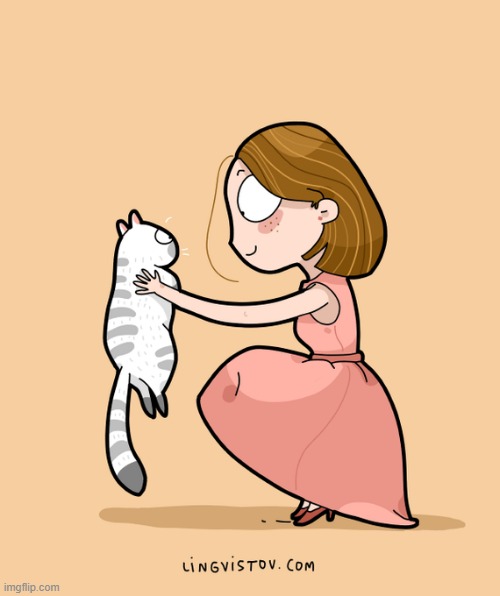 A Cat Lady's way Of Thinking | image tagged in memes,comics,cat lady,cats,you're,so cute | made w/ Imgflip meme maker