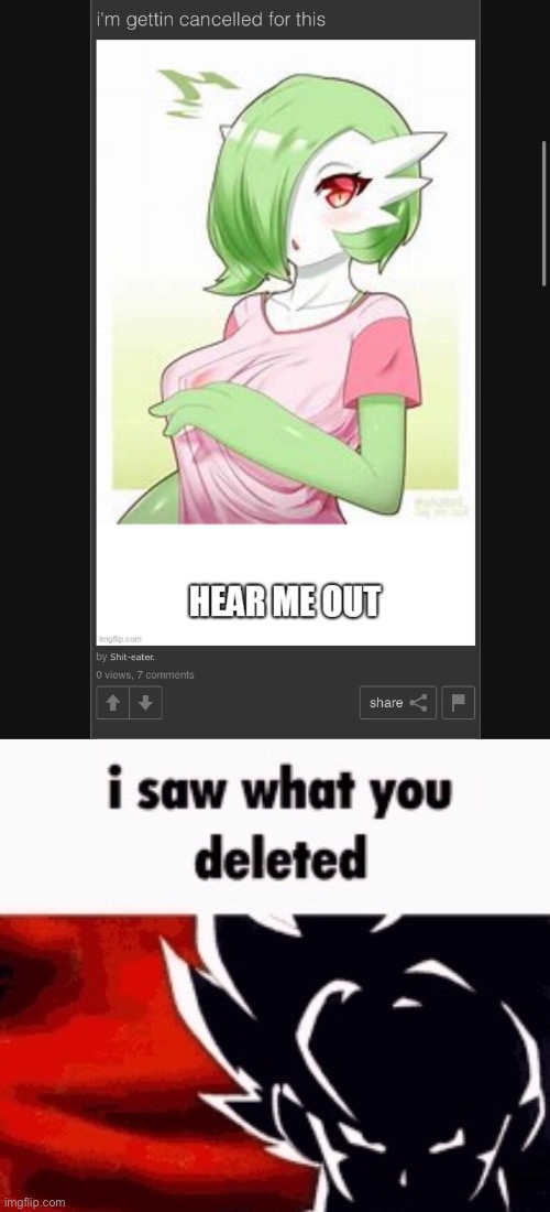 image tagged in i saw what you deleted | made w/ Imgflip meme maker