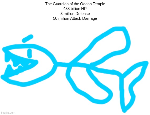 8th stickmania boss, the 7th one is the sticktator | The Guardian of the Ocean Temple
438 billion HP
3 million Defense
50 million Attack Damage | made w/ Imgflip meme maker