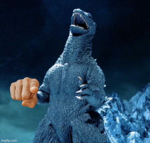 Laughing Godzilla | image tagged in laughing godzilla | made w/ Imgflip meme maker