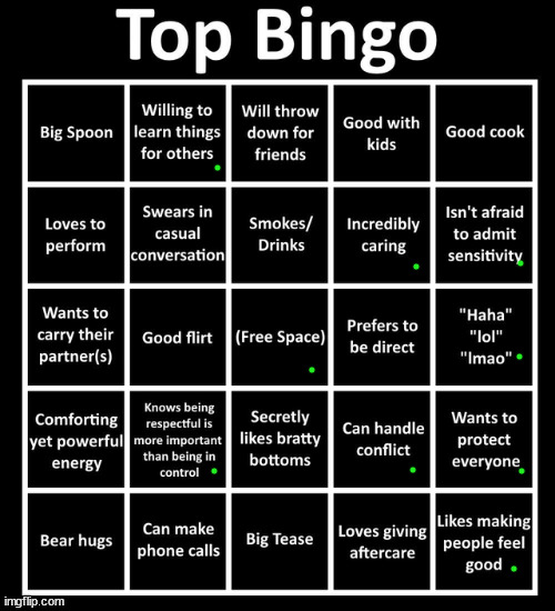 well... | image tagged in top bingo | made w/ Imgflip meme maker