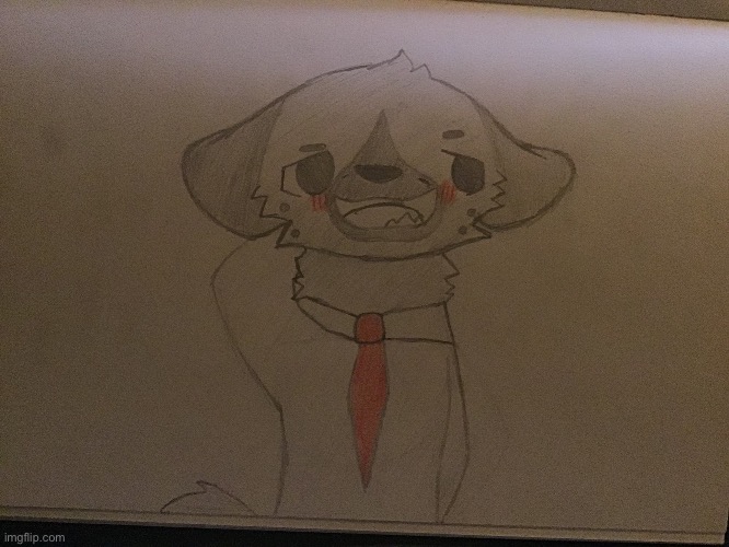 Drew Haida from Aggretsuko bc he’s a lil hyena boi | image tagged in drawing | made w/ Imgflip meme maker