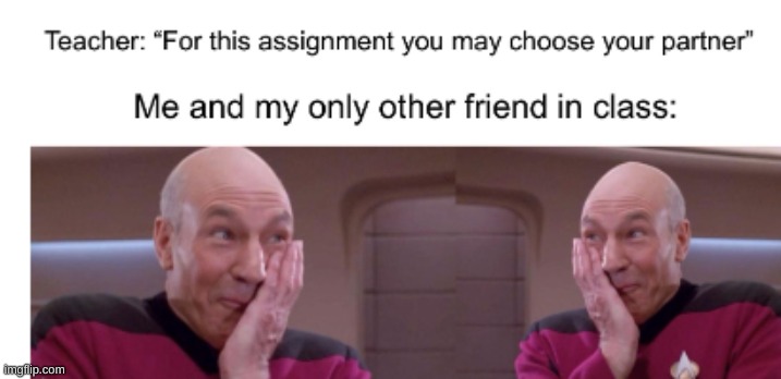 partnered assignments | image tagged in memes,funny | made w/ Imgflip meme maker
