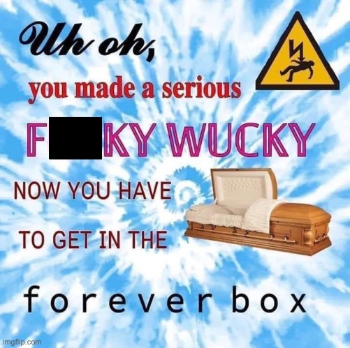 Get in | image tagged in random,uh oh,box,coffin,memes,funny | made w/ Imgflip meme maker