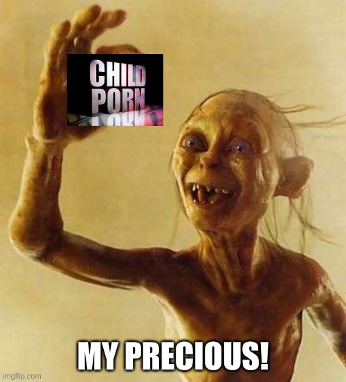 My precious Gollum | MY PRECIOUS! | image tagged in my precious gollum,child po | made w/ Imgflip meme maker