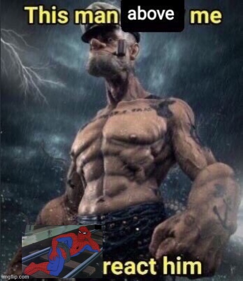 this man above me fish react him | image tagged in this man above me fish react him | made w/ Imgflip meme maker