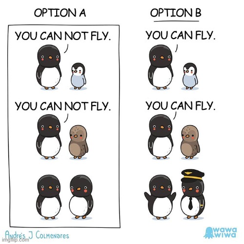 image tagged in penguins,flying,decisions | made w/ Imgflip meme maker