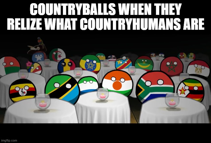 Countyballs stairing at you | COUNTRYBALLS WHEN THEY RELIZE WHAT COUNTRYHUMANS ARE | image tagged in countyballs stairing at you | made w/ Imgflip meme maker