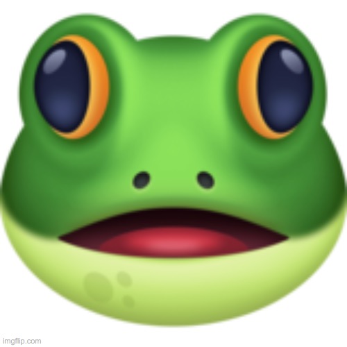 Frog emoji | image tagged in frog emoji | made w/ Imgflip meme maker