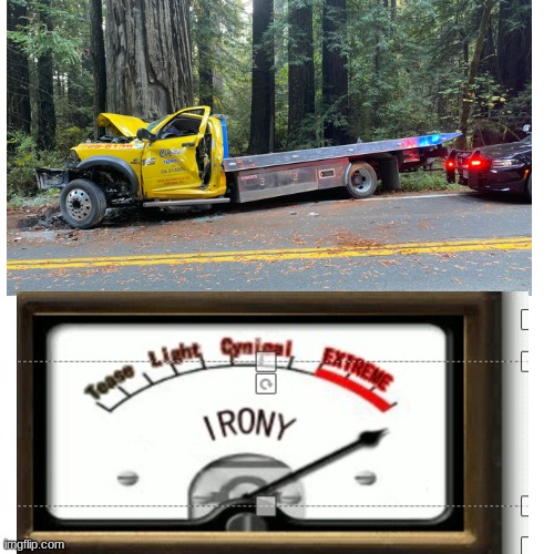 image tagged in irony,crash | made w/ Imgflip meme maker