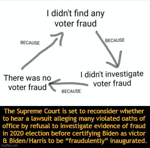 SCOTUS Will Decide Friday | The Supreme Court is set to reconsider whether 
to hear a lawsuit alleging many violated oaths of 
office by refusal to investigate evidence of fraud 
in 2020 election before certifying Biden as victor 
& Biden/Harris to be “fraudulently” inaugurated. | image tagged in politics,supreme court,election fraud,lawsuit,joe biden 2020,scotus | made w/ Imgflip meme maker
