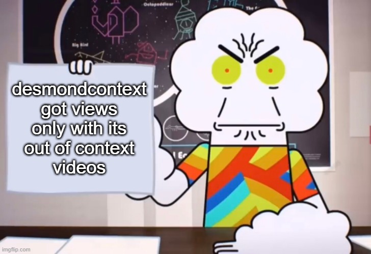 DesmondContext meme | desmondcontext
got views
only with its
out of context
videos | image tagged in the amazing world of gumball | made w/ Imgflip meme maker