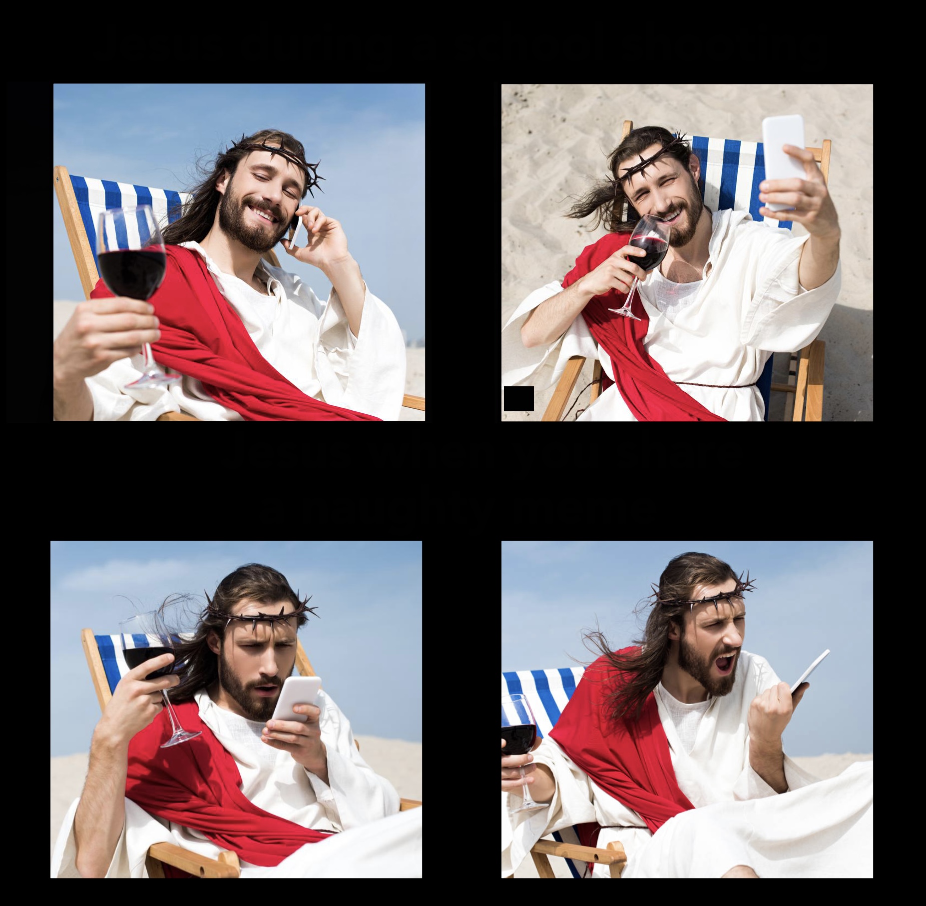 Jesus on this day Blank Meme Template