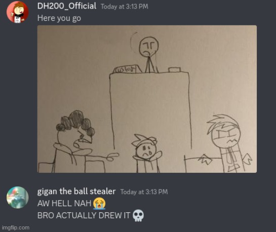 context: i commissioned him to draw bush head and his persona fighting for custody over carnny in court | made w/ Imgflip meme maker