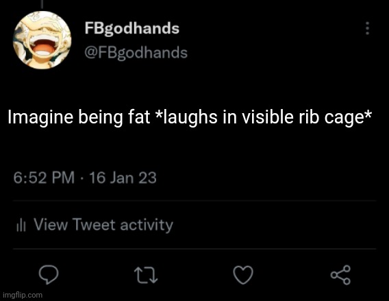 Even taking into consideration mental issues and all, only thing you gotta do is not eat (128 lbs mf right here) | Imagine being fat *laughs in visible rib cage* | image tagged in pie charts | made w/ Imgflip meme maker