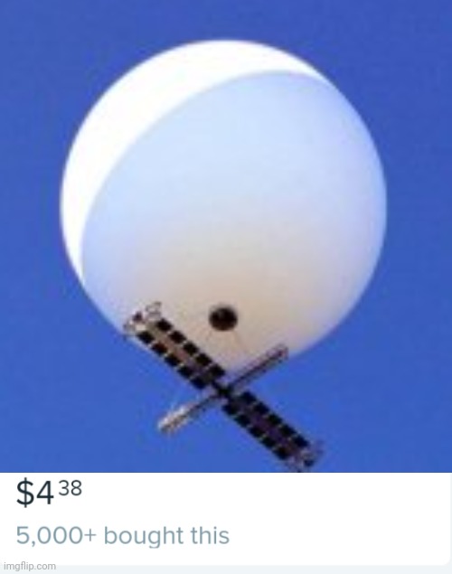 Spy balloon from wish | image tagged in chinese spy balloon | made w/ Imgflip meme maker