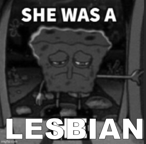 She was a he | LESBIAN | image tagged in she was a he | made w/ Imgflip meme maker