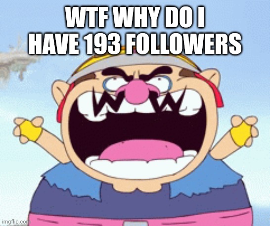 warnoi | WTF WHY DO I HAVE 193 FOLLOWERS | image tagged in warnoi | made w/ Imgflip meme maker