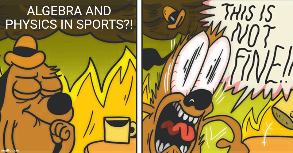 Sports in ohio? | ALGEBRA AND PHYSICS IN SPORTS?! | image tagged in this is not fine,ohio,memes,upvote | made w/ Imgflip meme maker