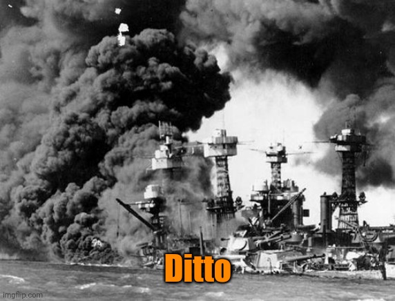 Pearl harbor  | Ditto | image tagged in pearl harbor | made w/ Imgflip meme maker