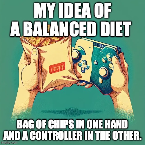 My balanced Life | image tagged in video games,gaming,pc gaming | made w/ Imgflip meme maker