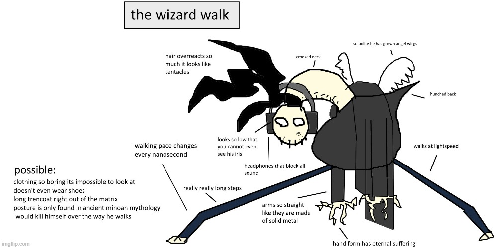 Wizard Walk | image tagged in walks,wizard,funny memes | made w/ Imgflip meme maker