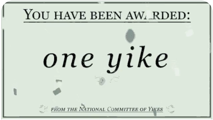 High Quality You have been awarded one yike Blank Meme Template