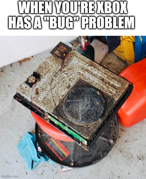 THAT'S BIG PROBLEM | WHEN YOU'RE XBOX HAS A "BUG" PROBLEM | image tagged in bugs,xbox,xbox one | made w/ Imgflip meme maker