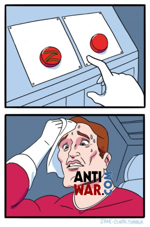 Two Button Antiwar Prowar Z Blank Meme Template