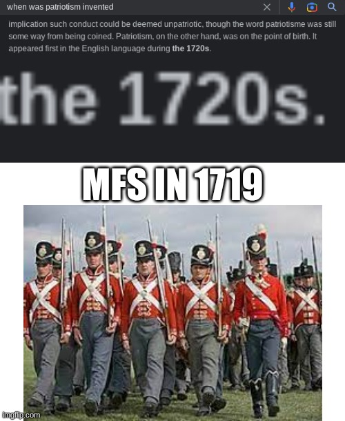 Mfs in 1719 | MFS IN 1719 | image tagged in blank white template | made w/ Imgflip meme maker