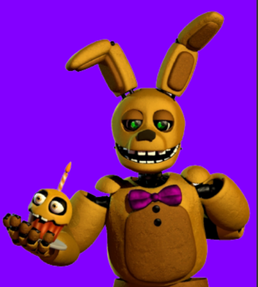 Springbonnie gives you a cupcake Blank Meme Template