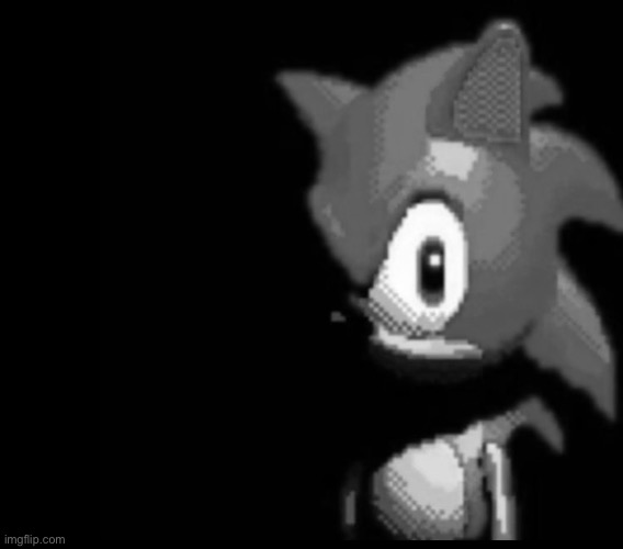 Sonic stares | image tagged in sonic stares | made w/ Imgflip meme maker