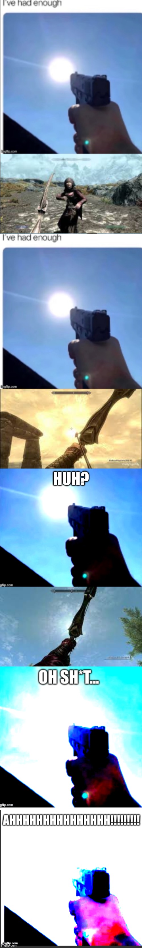 Don't threaten the sun... | HUH? | made w/ Imgflip meme maker