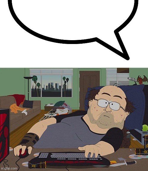 image tagged in speech bubble transparent,fat discord moderator | made w/ Imgflip meme maker