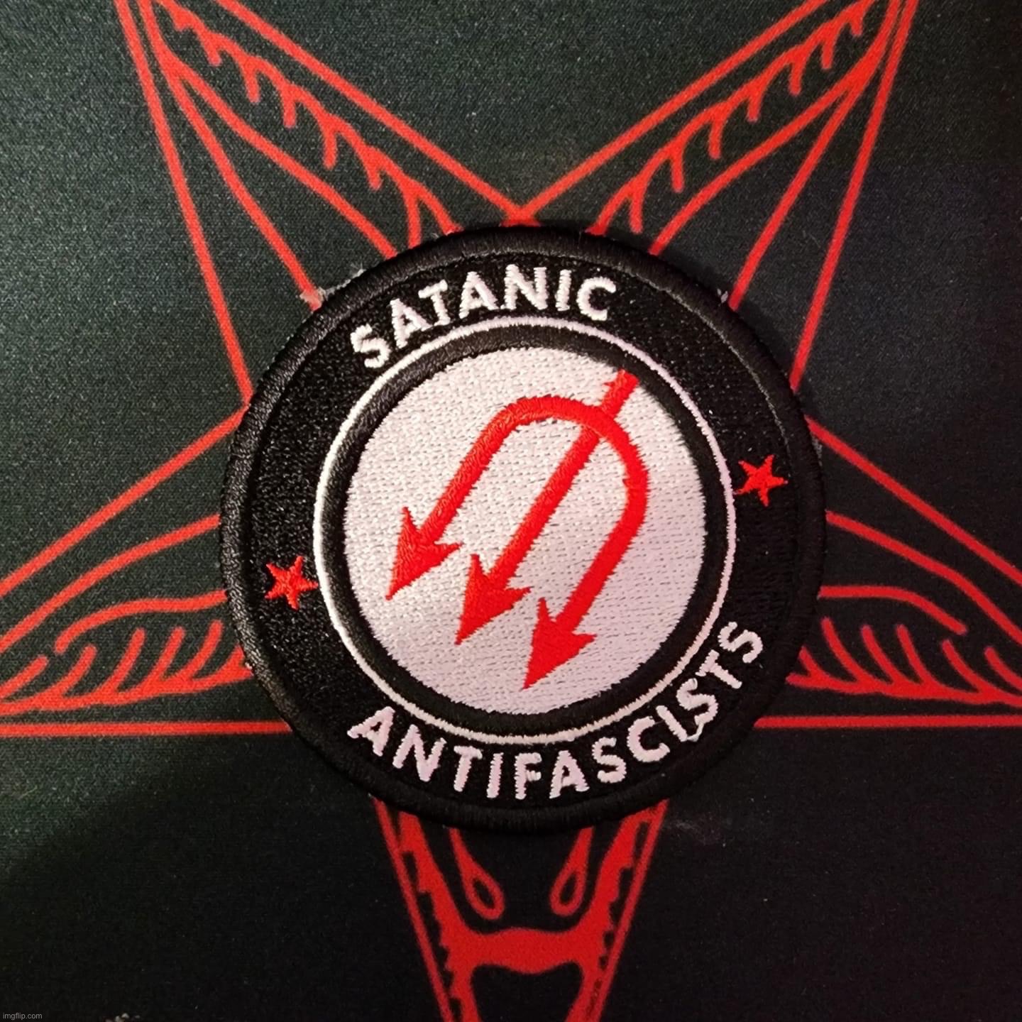 Satanic Antifascists | image tagged in satanic antifascists | made w/ Imgflip meme maker