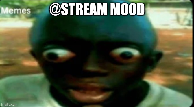 I think the new stream mood should be "Who tf is gigani- | @STREAM MOOD | image tagged in really really black guy | made w/ Imgflip meme maker