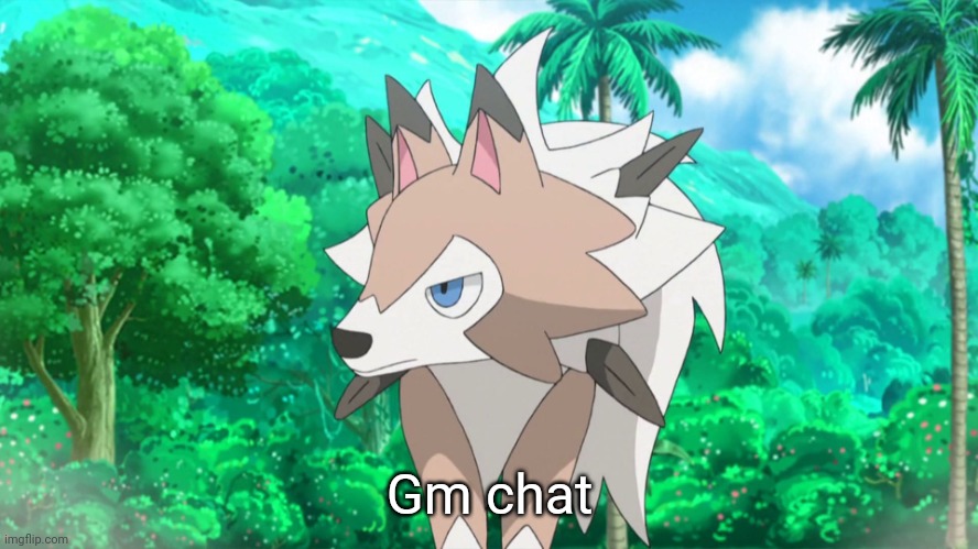 Lycanroc | Gm chat | image tagged in lycanroc | made w/ Imgflip meme maker